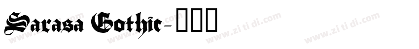 Sarasa Gothic字体转换